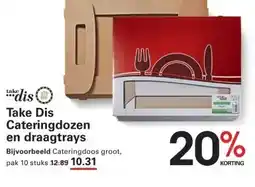 Sligro Take Dis Cateringdozen en draagtrays aanbieding
