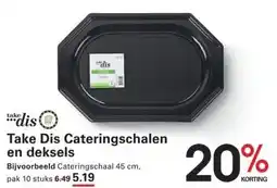 Sligro Take Dis Cateringschalen en deksels aanbieding