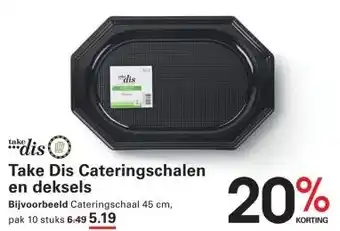 Sligro Take Dis Cateringschalen en deksels aanbieding
