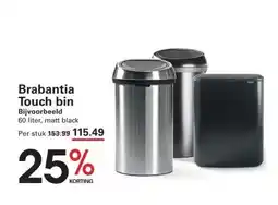 Sligro Brabantia Touch bin aanbieding