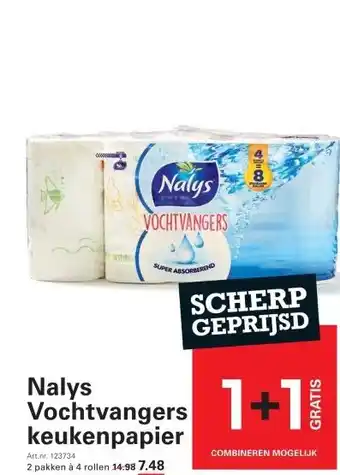 Sligro Nalys Vochtvangers keukenpapier aanbieding