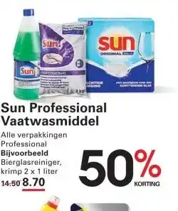 Sligro Sun Professional Vaatwasmiddel aanbieding