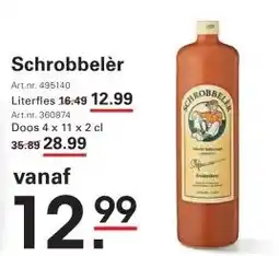 Sligro Schrobbelèr aanbieding