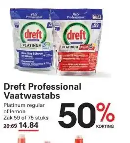 Sligro Dreft Professional Vaatwastabs aanbieding