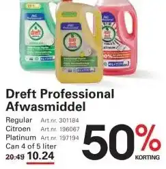 Sligro Dreft Professional Afwasmiddel aanbieding
