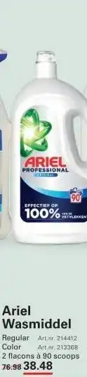 Sligro Ariel Wasmiddel aanbieding