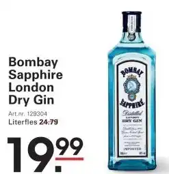 Sligro Bombay Sapphire London Dry Gin aanbieding