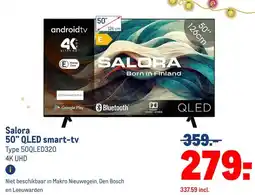 Makro Salora 50 QLED smart-tv` aanbieding