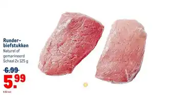 Makro Runder- biefstukken Naturel of aanbieding