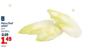 Makro Metro Chef witlof aanbieding