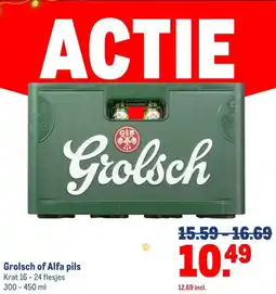 Makro Grolsch of Alfa pils aanbieding