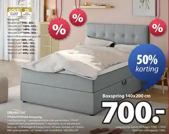 Jysk Dreamzone tylda storage boxspring aanbieding