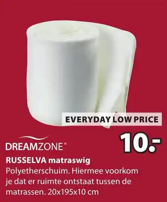 Jysk Dreamzone russelva matraswig aanbieding