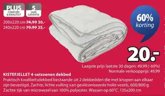Jysk Kistefjellet 4-seizoenen dekbed aanbieding