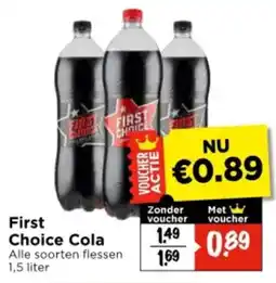 Vomar Voordeelmarkt First Choice Cola aanbieding