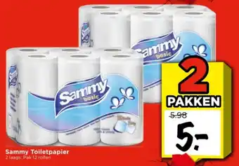 Vomar Voordeelmarkt Sammy Toiletpapier aanbieding