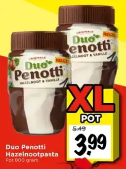 Vomar Voordeelmarkt Duo Penotti Hazelnootpasta aanbieding