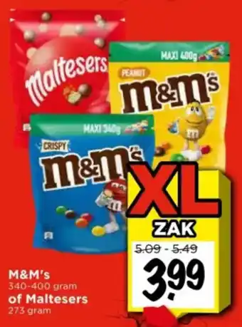 Vomar Voordeelmarkt M&M's of Maltesers aanbieding