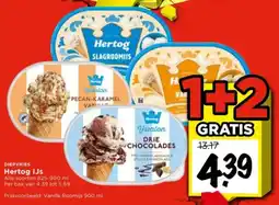 Vomar Voordeelmarkt Diepvries Hertog IJs aanbieding