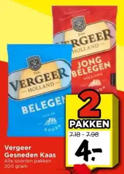 Vomar Voordeelmarkt Vergeer Gesneden Kaas aanbieding