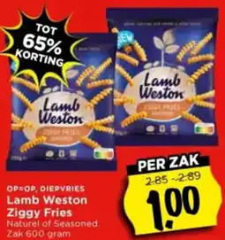 Vomar Voordeelmarkt Lamb Weston Ziggy Fries aanbieding