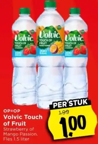 Vomar Voordeelmarkt Volvic Touch of Fruit aanbieding