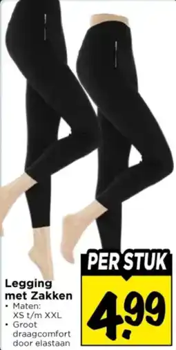 Vomar Voordeelmarkt Legging met Zakken aanbieding
