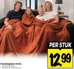 Vomar Voordeelmarkt Familieplaid XXXL aanbieding