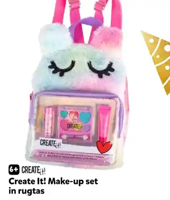 Intertoys Create It! Make-up set in rugtas aanbieding