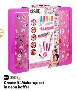 Intertoys Create it! Make-up set in neon koffer aanbieding