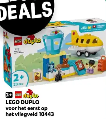 Intertoys LEGO DUPLO voor het eerst op het vliegveld 10443 aanbieding