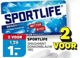 Sahan Supermarkten Sportlife Smashmint donkerblauw aanbieding