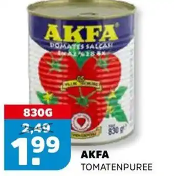 Sahan Supermarkten Akfa Tomatenpuree aanbieding