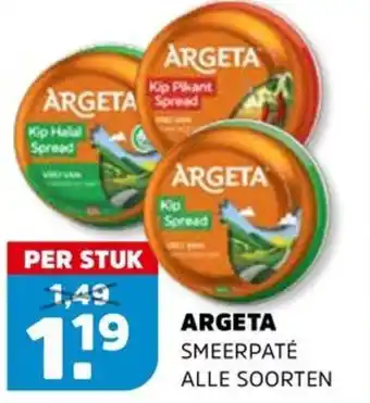 Sahan Supermarkten Argeta Smeerpaté aanbieding