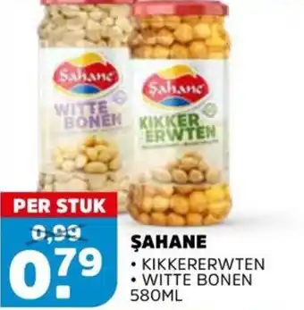 Sahan Supermarkten Şahane kikkererwten of witte bonen aanbieding