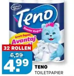 Sahan Supermarkten Teno toiletpapier aanbieding