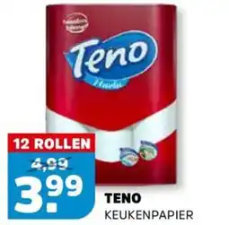 Sahan Supermarkten Teno keukenpapier aanbieding