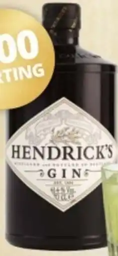 Mitra Hendrick's Gin aanbieding