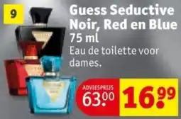 Kruidvat Guess Seductive Noir, Red en Blue aanbieding