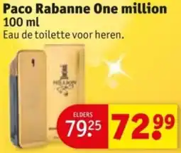 Kruidvat Paco Rabanne One million aanbieding