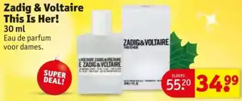 Kruidvat Zadig & Voltaire This Is Her! aanbieding