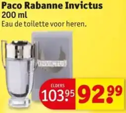 Kruidvat Paco Rabanne Invictus aanbieding