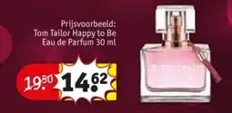 Kruidvat Tom Tailor Happy to Be Eau de Parfum aanbieding