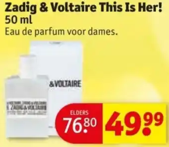 Kruidvat Zadig & Voltaire This Is Her! aanbieding