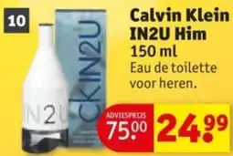 Kruidvat Calvin Klein IN2U Him aanbieding