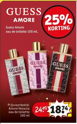 Kruidvat Guess Amore eau de toilette aanbieding