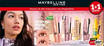 Kruidvat Keuze uit alle mascara's van Maybelline aanbieding
