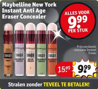 Kruidvat Maybelline New York Instant Anti Age Eraser Concealer aanbieding