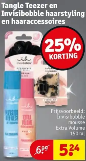 Kruidvat Tangle Teezer en Invisibobble haarstyling en haaraccessoires aanbieding