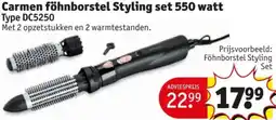 Kruidvat Carmen föhnborstel Styling set 550 watt Type DC5250 aanbieding